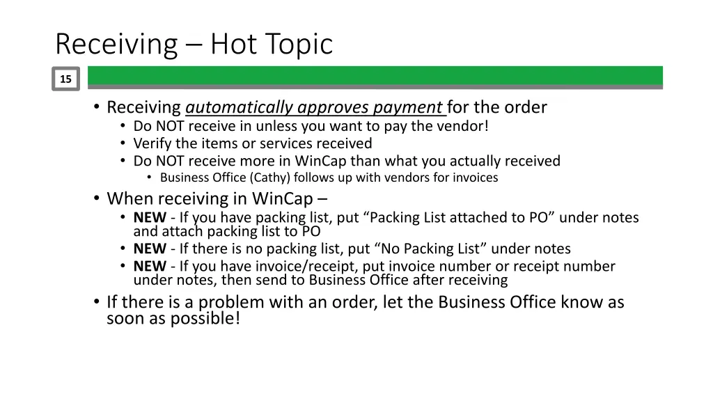 receiving hot topic