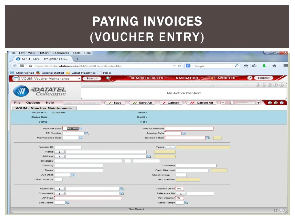 paying invoices paying invoices voucher entry 1