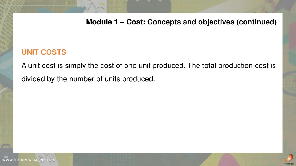 module 1 cost concepts and objectives continued 3