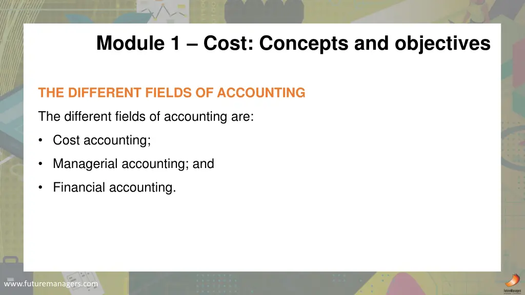 module 1 cost concepts and objectives
