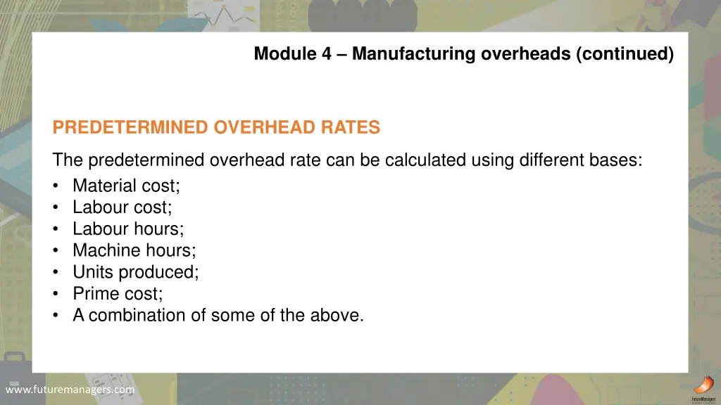 module 4 manufacturing overheads continued 3