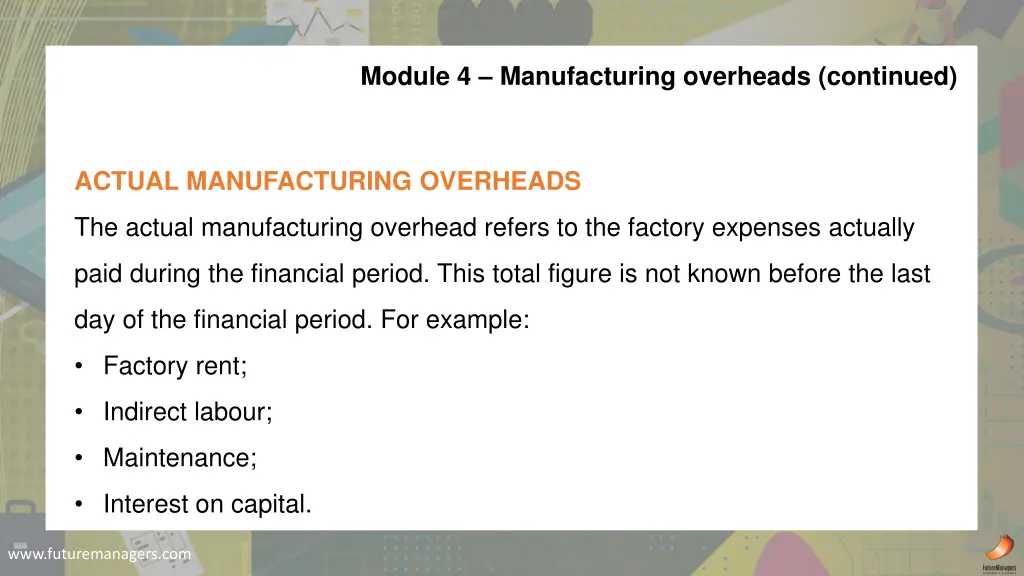module 4 manufacturing overheads continued 4