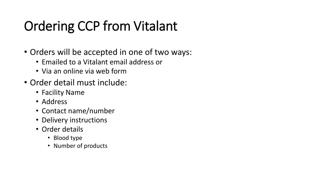 ordering ccp from vitalant ordering ccp from