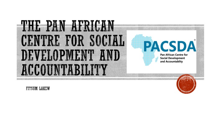the pan african centre for social development