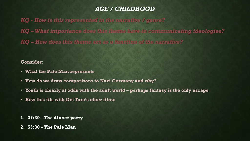 age childhood