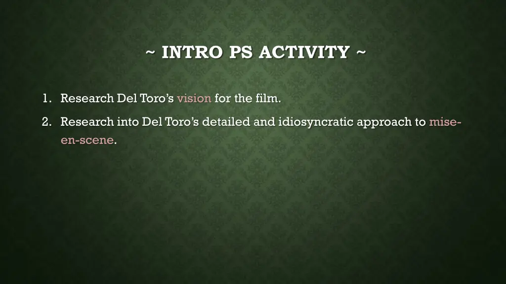 intro ps activity