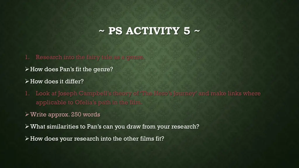 ps activity 5