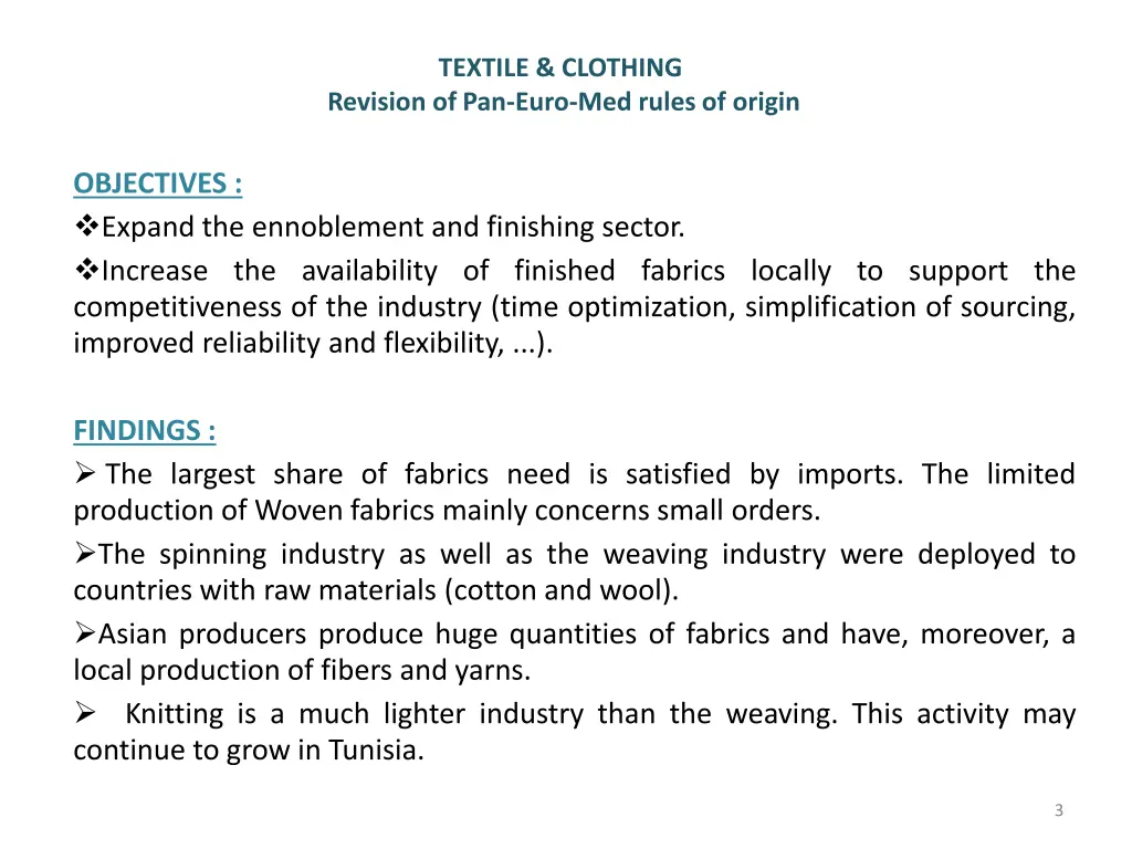 textile clothing revision of pan euro med rules 2