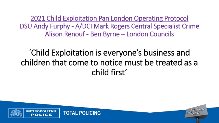 2021 child exploitation pan london operating