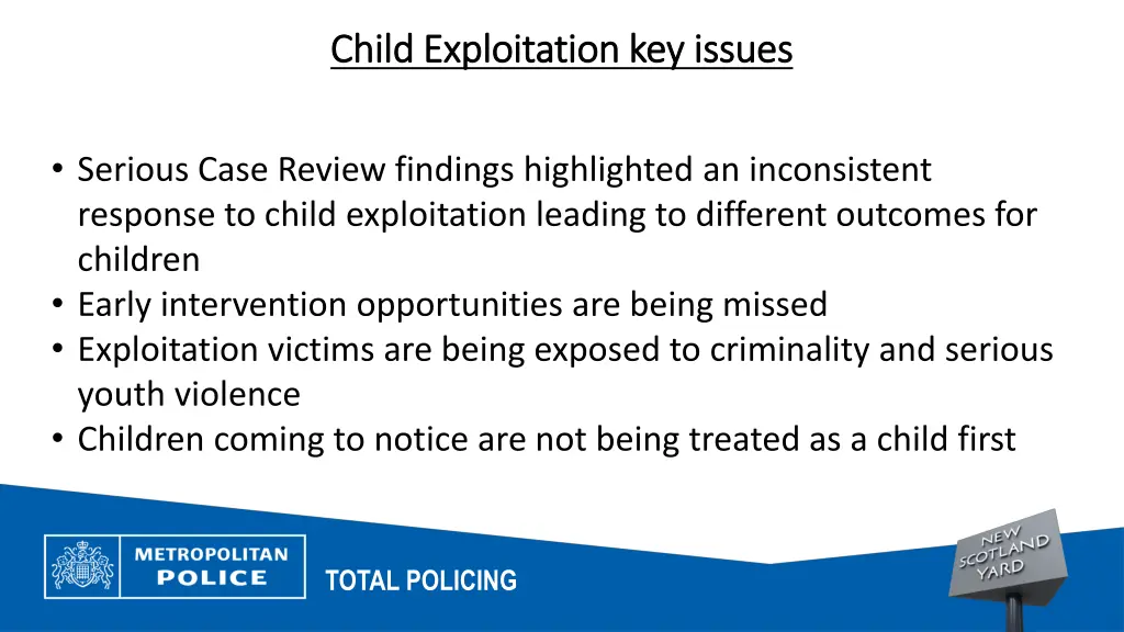 child exploitation key issues child exploitation