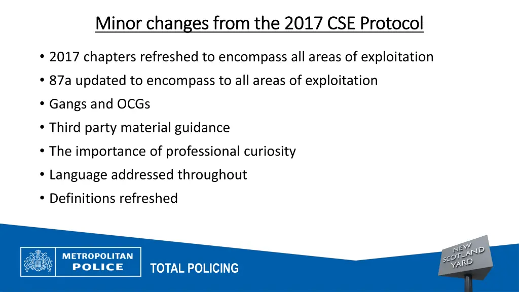 minor changes from the 2017 cse protocol minor