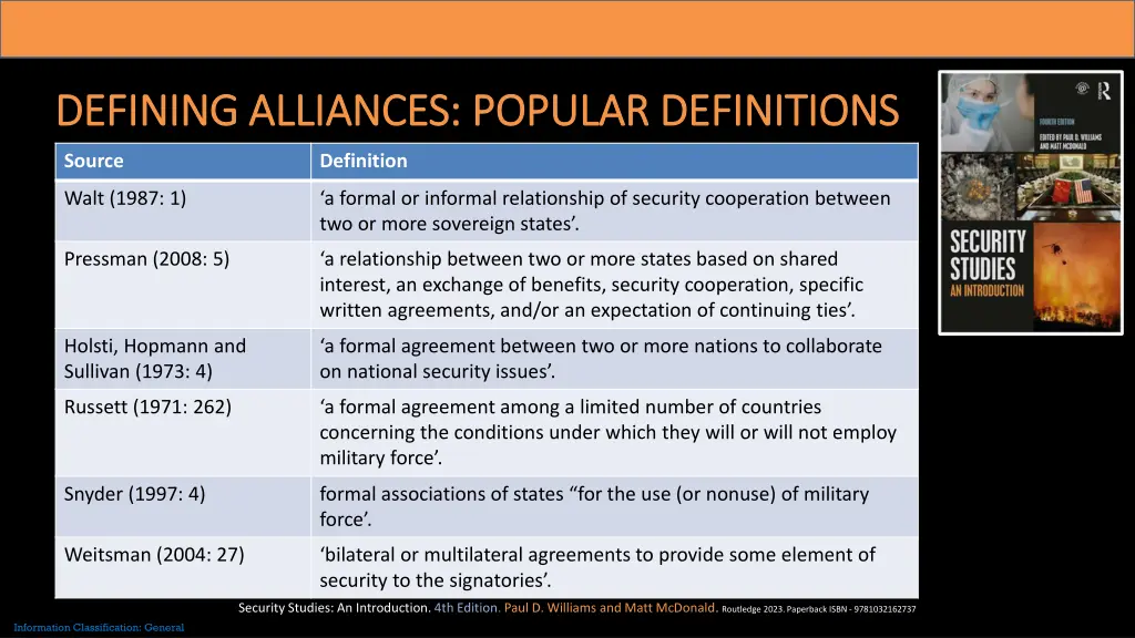 defining alliances popular definitions defining