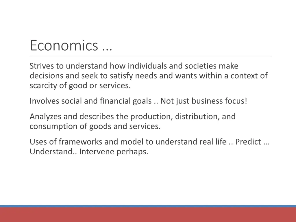 economics