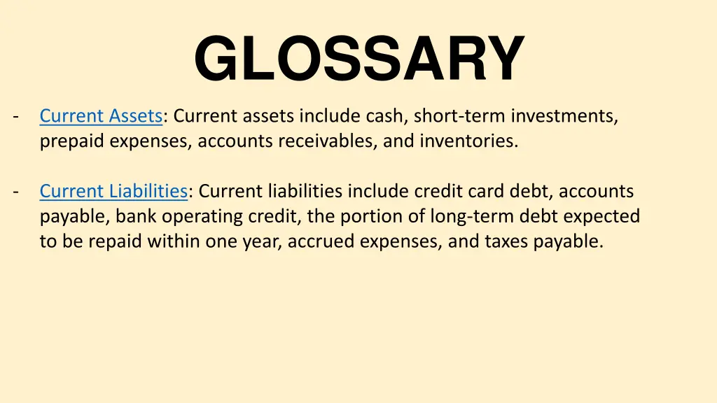 glossary