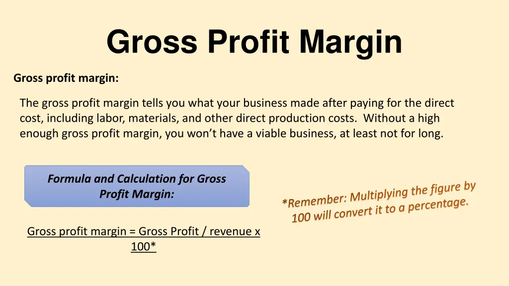 gross profit margin