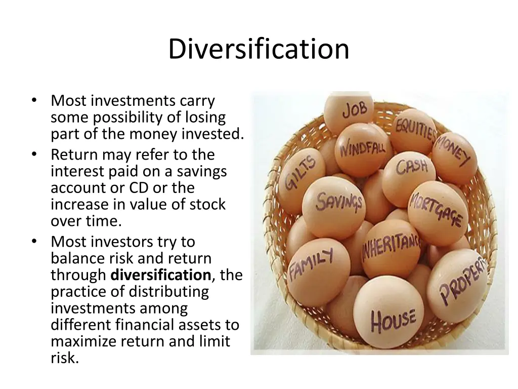 diversification
