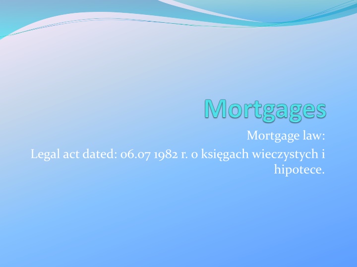 mortgage law