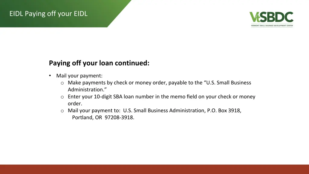 eidl paying off your eidl 1