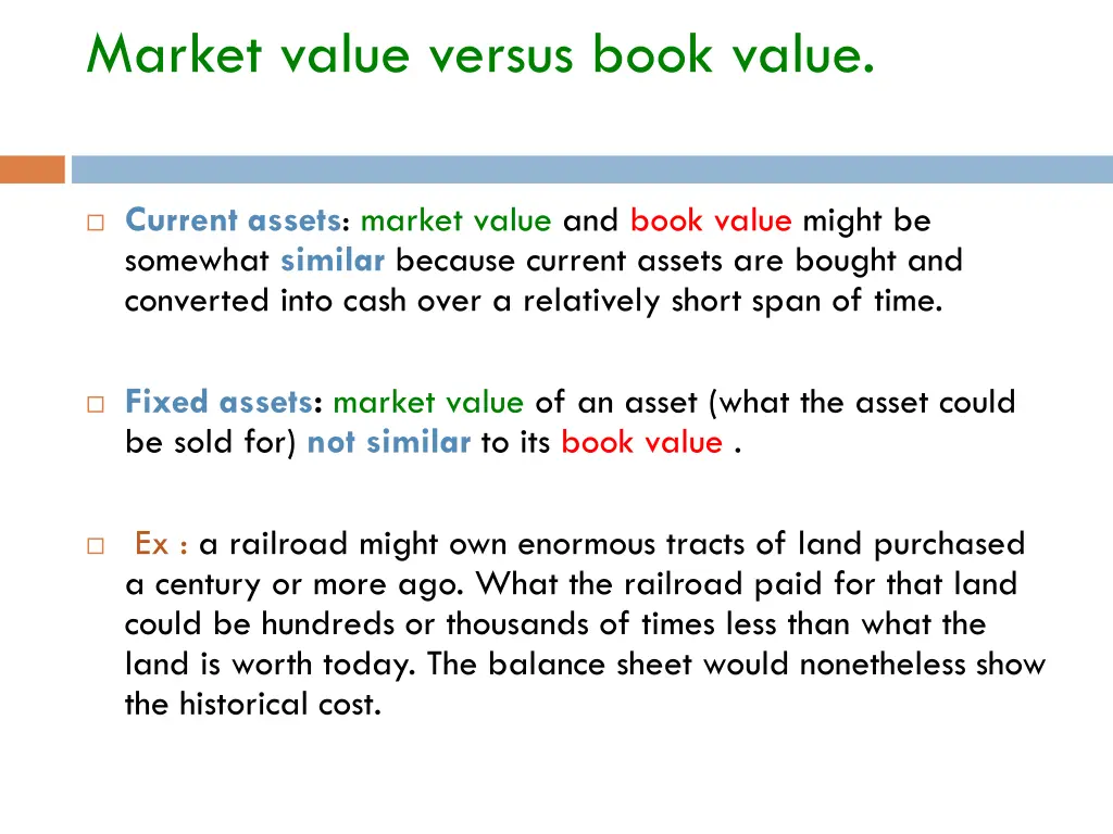 market value versus book value 1