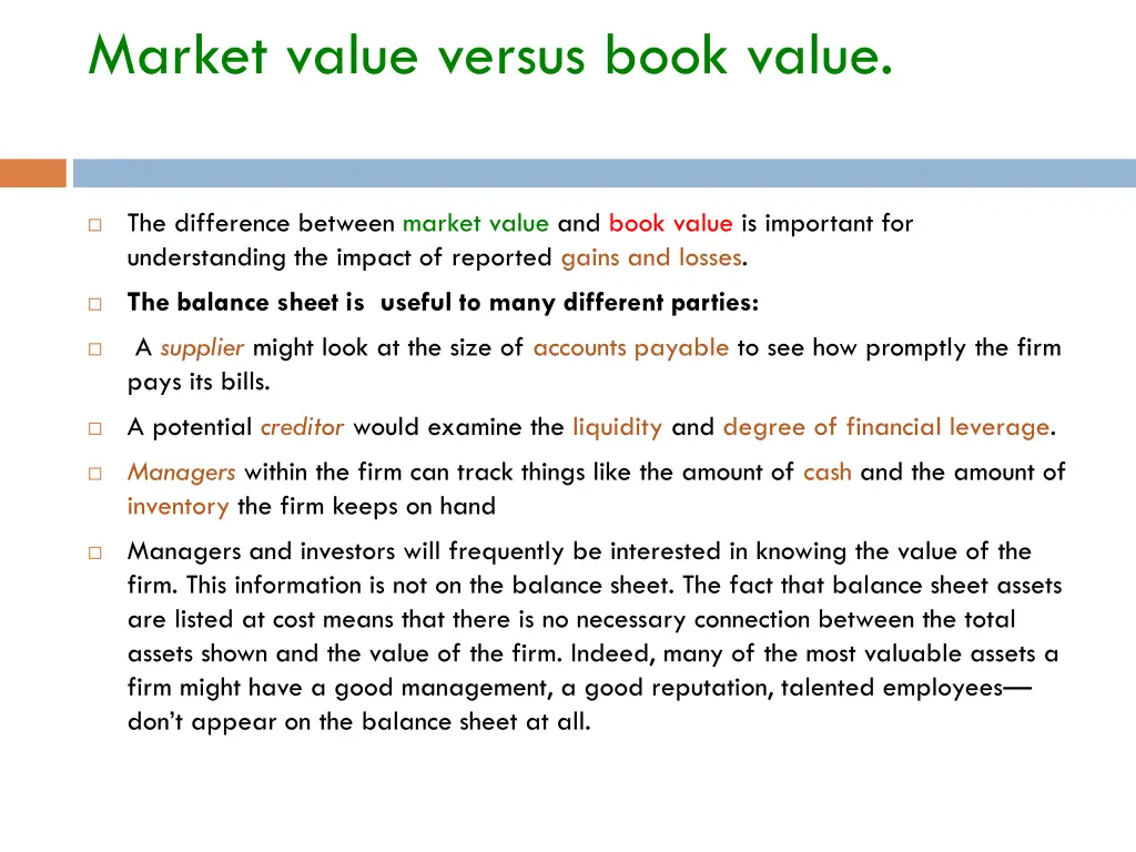 market value versus book value 2