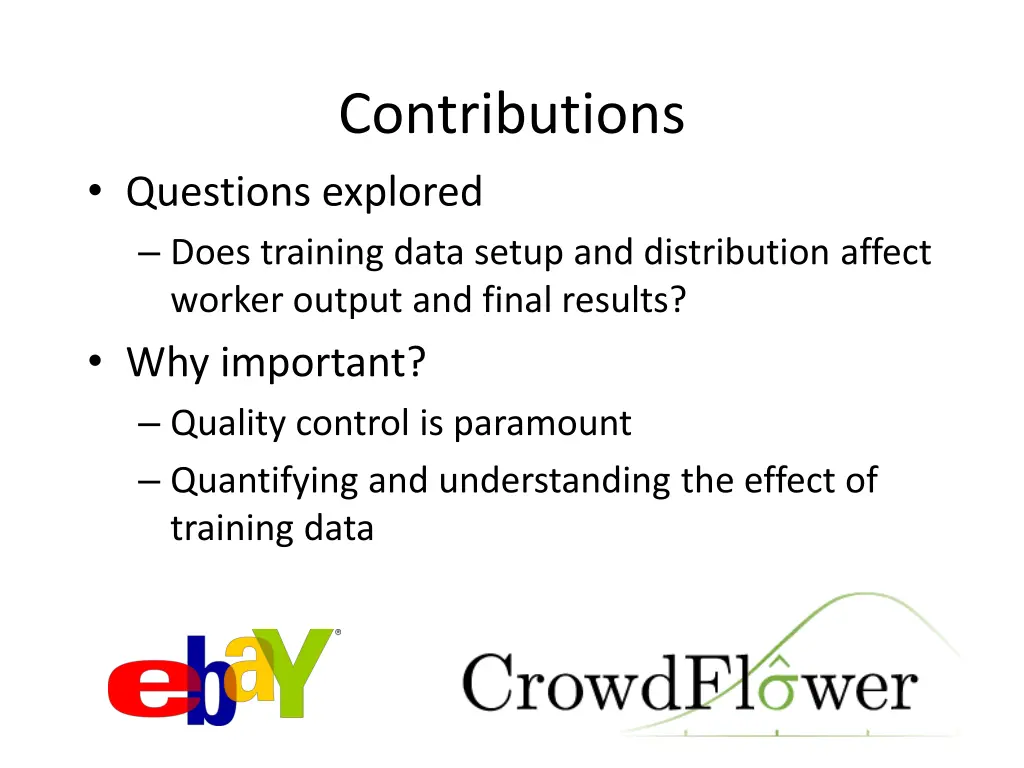 contributions