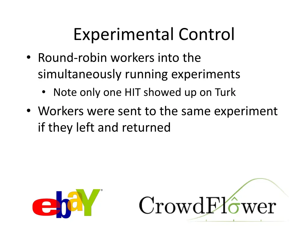 experimental control round robin workers into
