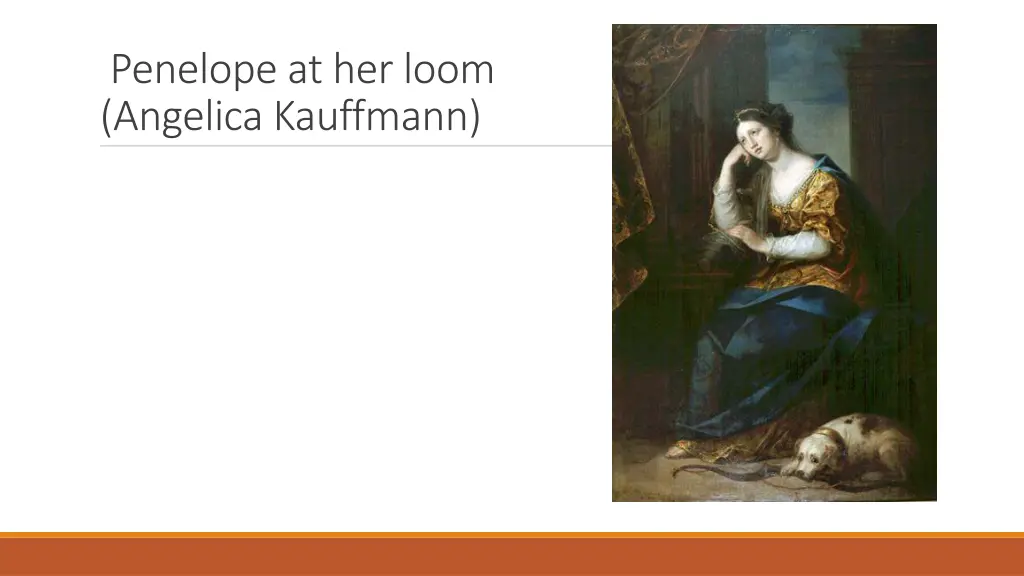 penelope at her loom angelica kauffmann