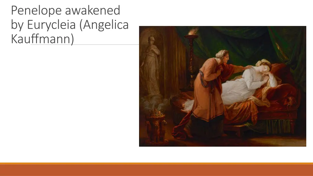 penelope awakened by eurycleia angelica kauffmann