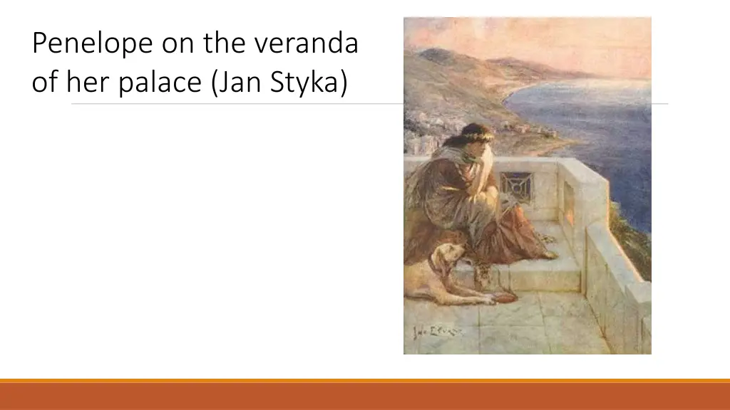 penelope on the veranda of her palace jan styka