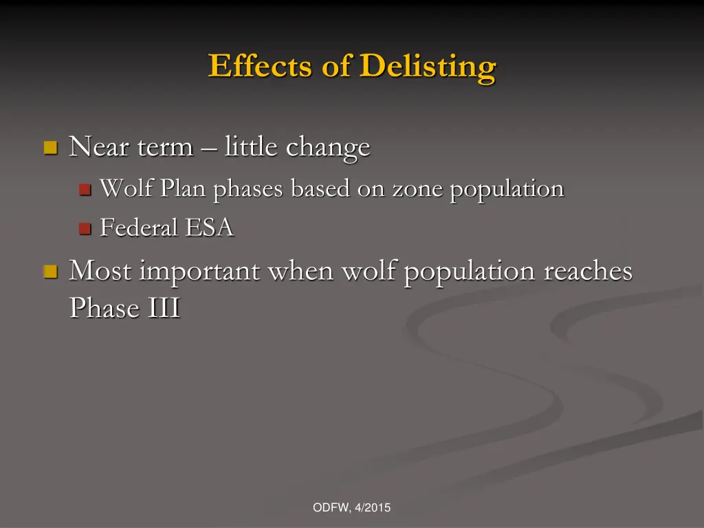 effects of delisting