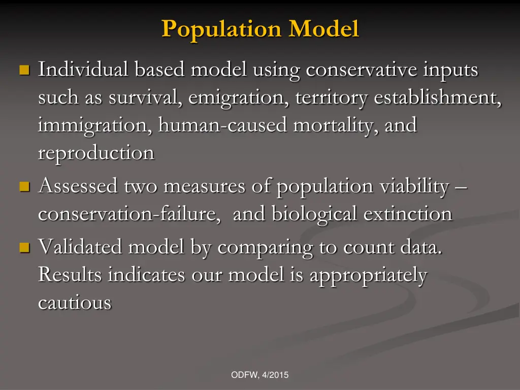 population model