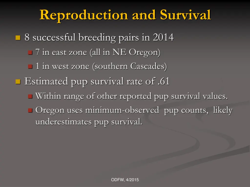 reproduction and survival