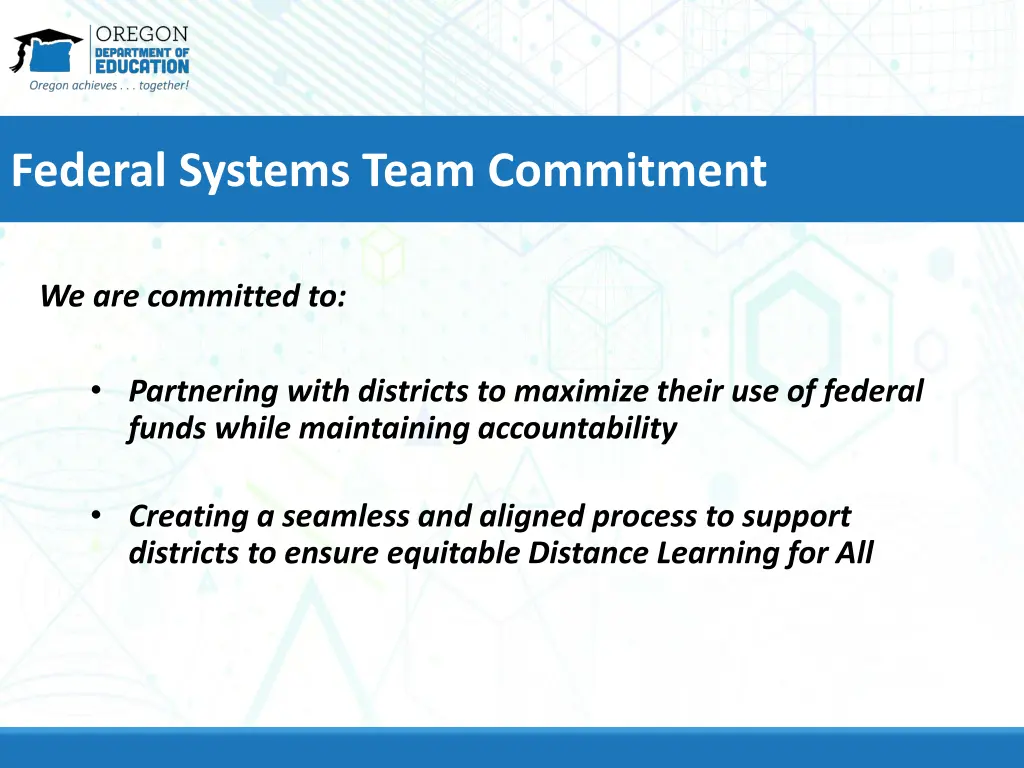 federal systems team commitment