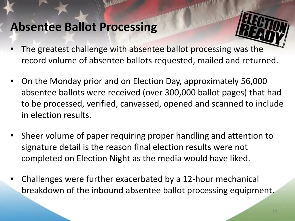 absentee ballot processing