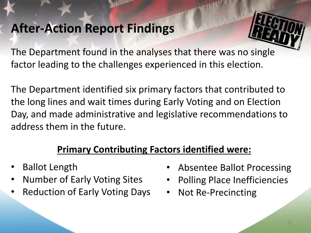 after action report findings