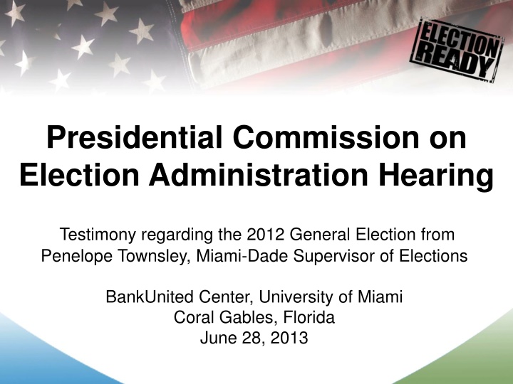 presidential commission on election