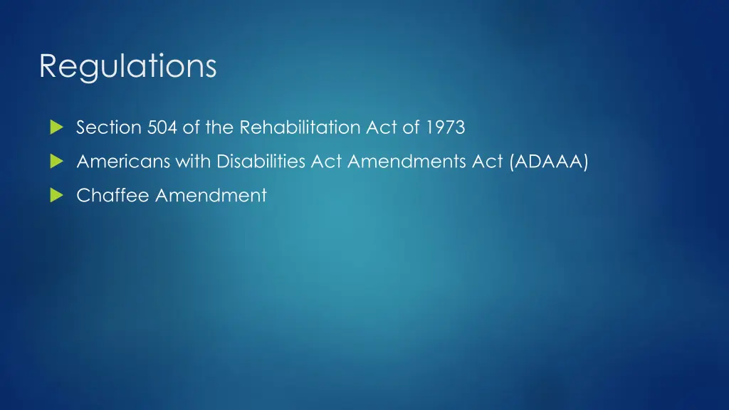 regulations
