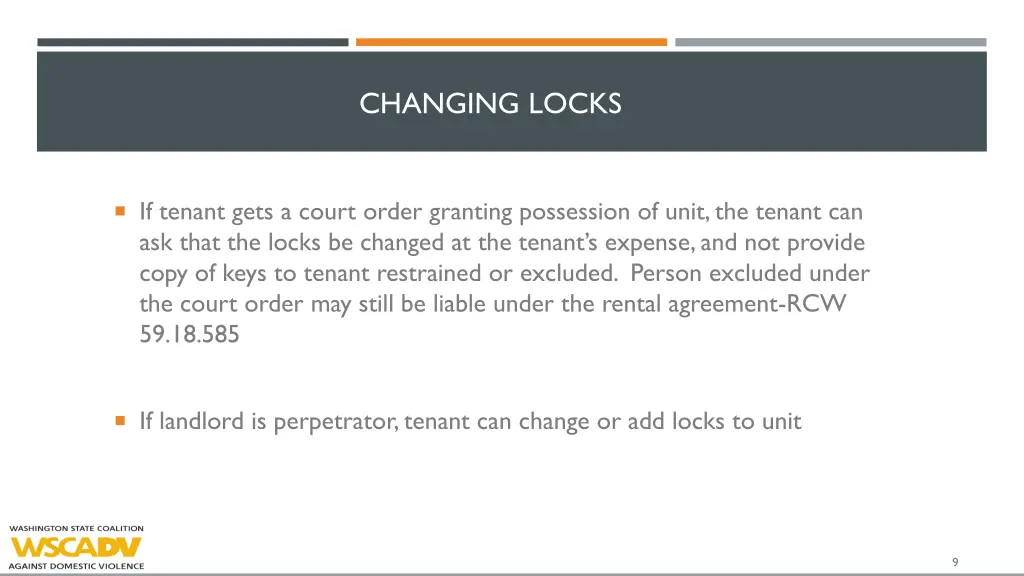 changing locks