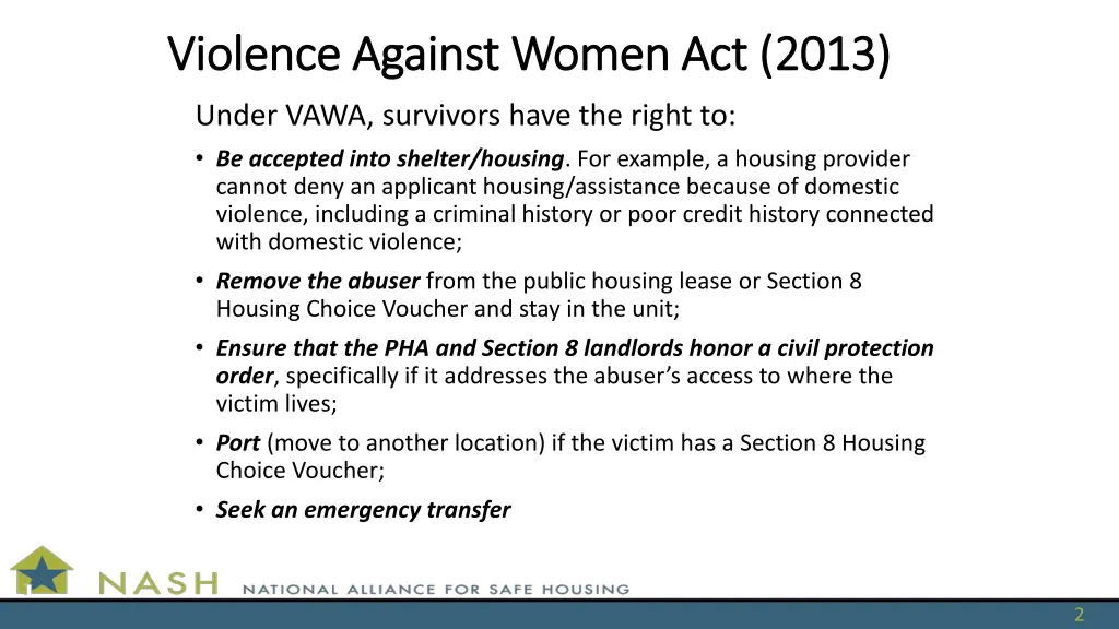 violence against women act 2013 violence against