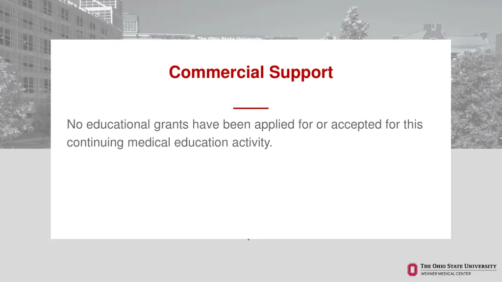 commercial support