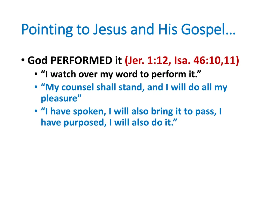 pointing to jesus and his gospel pointing 6