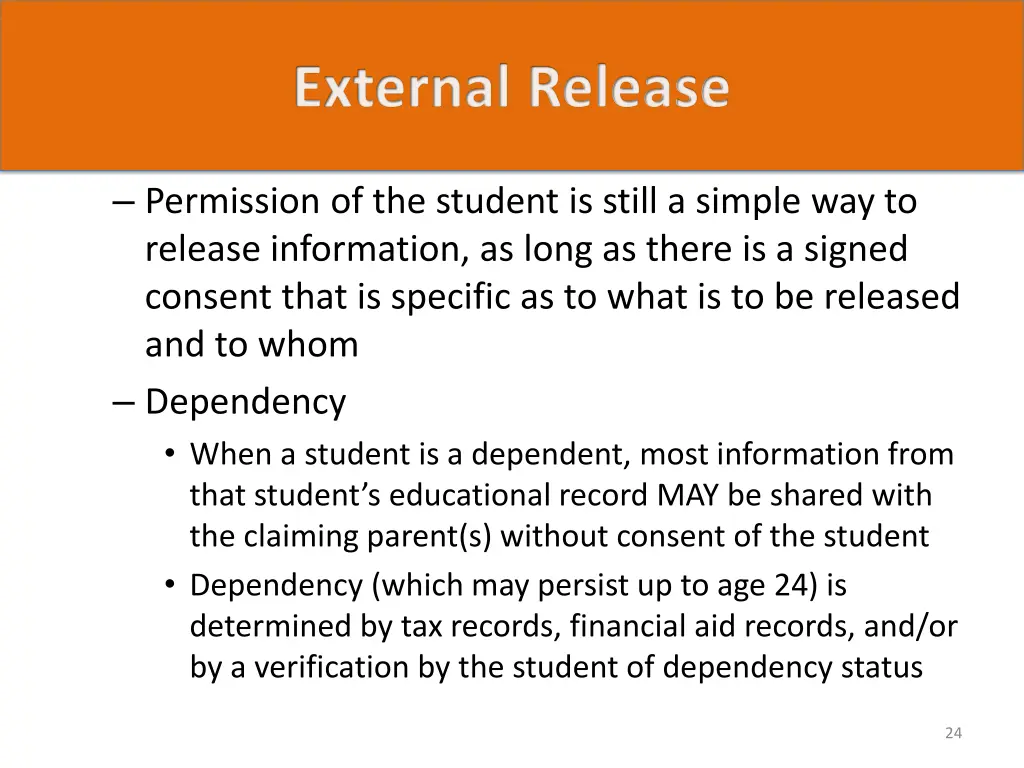 external release 3