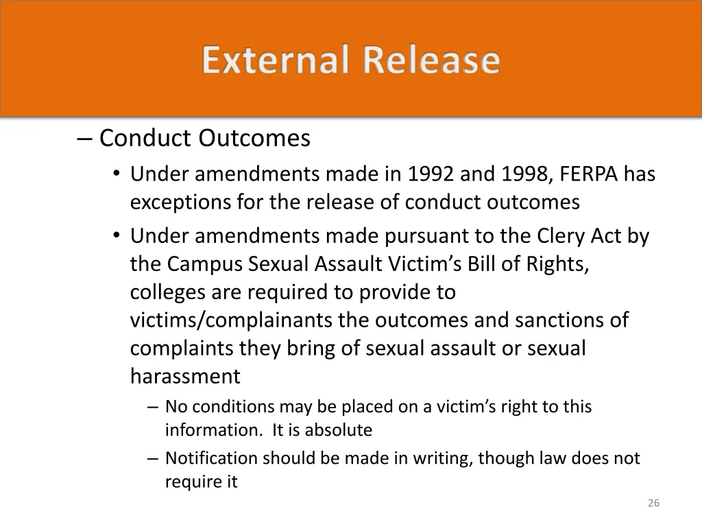 external release 5