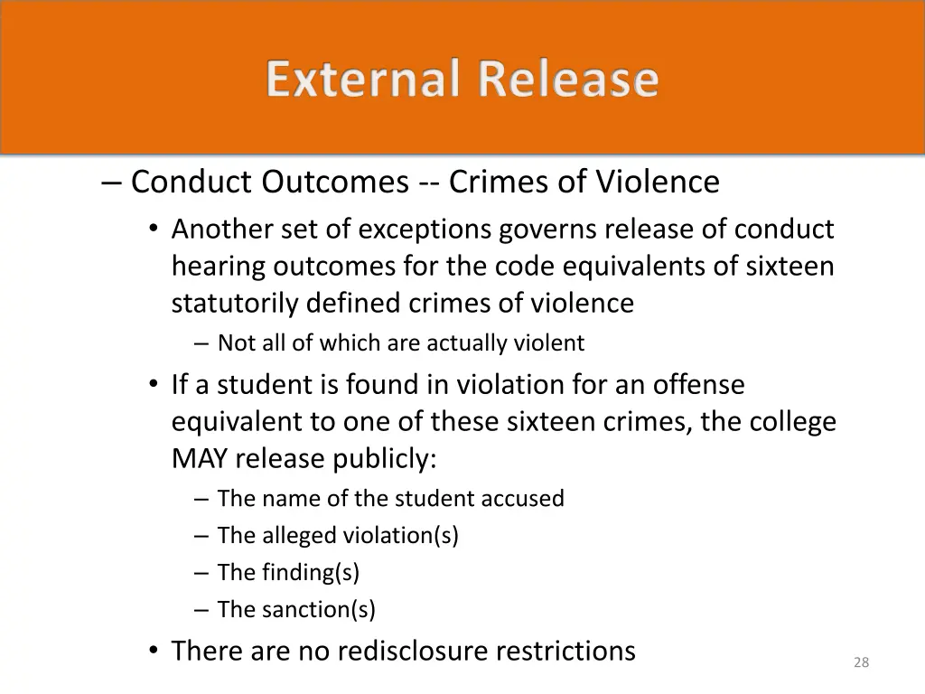 external release 7