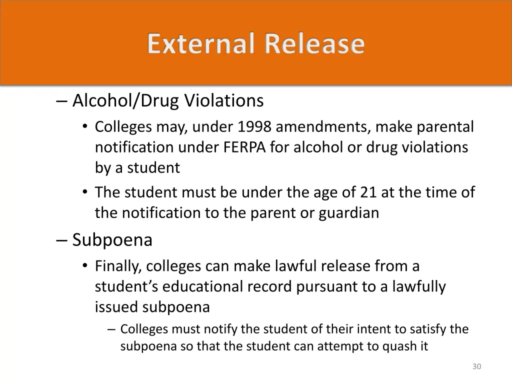 external release 9