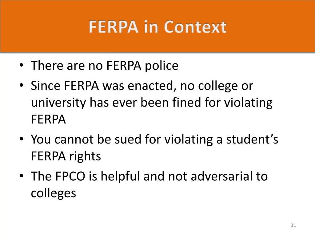 ferpa in context