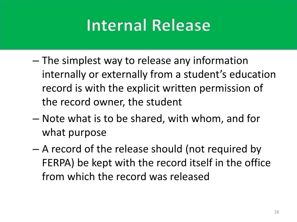 internal release 1