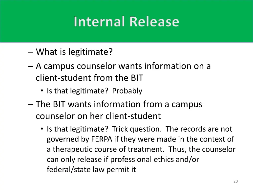 internal release 5
