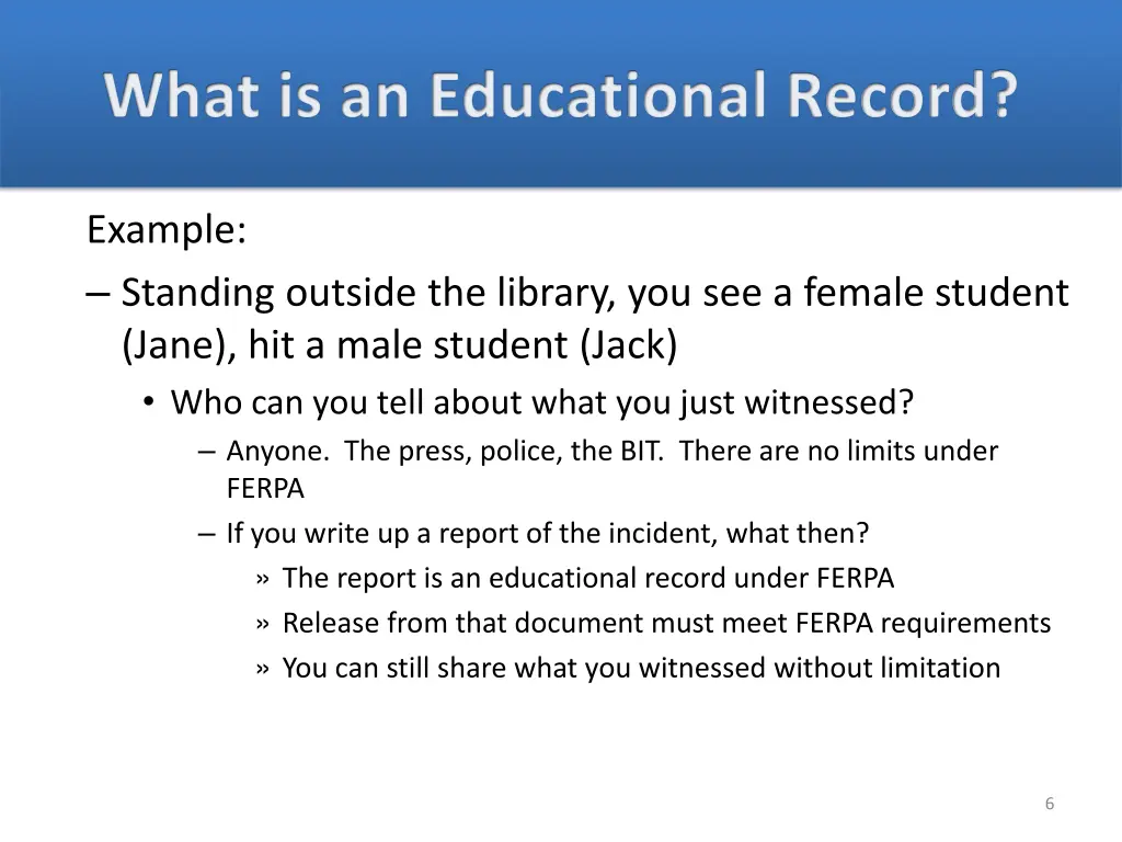 what is an educational record 2