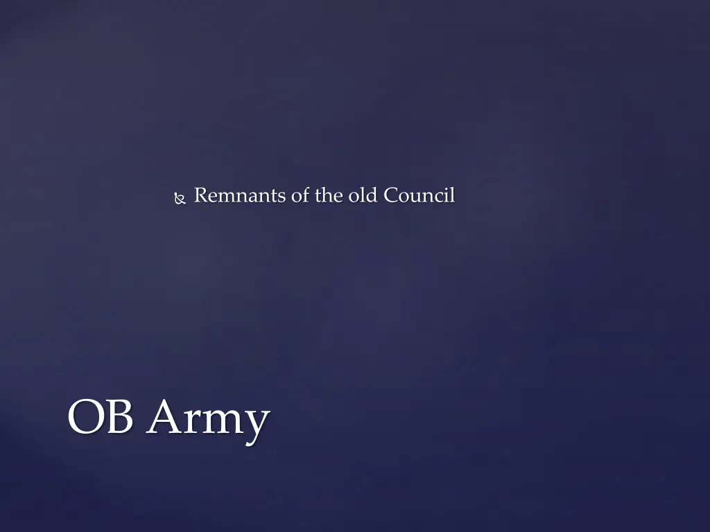 remnants of the old council